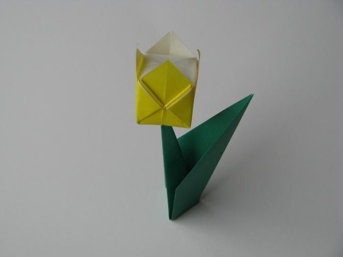 оригами тюльпан схема