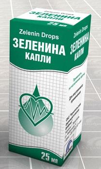 капли зеленина