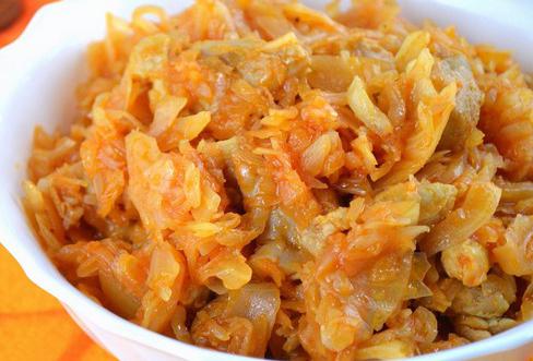 тушеная капуста с картошкой
