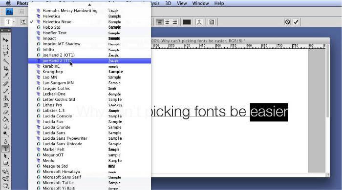 шрифты в фотошоп