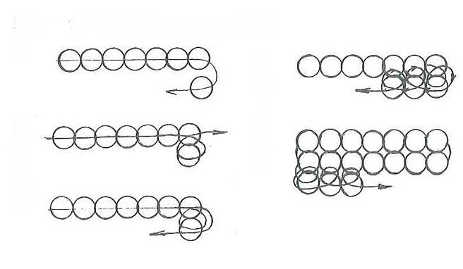 простые браслеты из бисера 