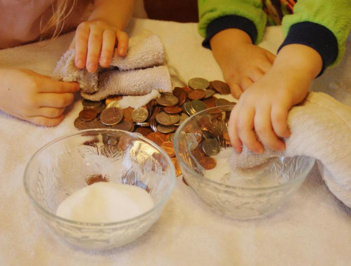 очистить монеты в домашних условиях 