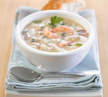 крем суп из морепродуктов
