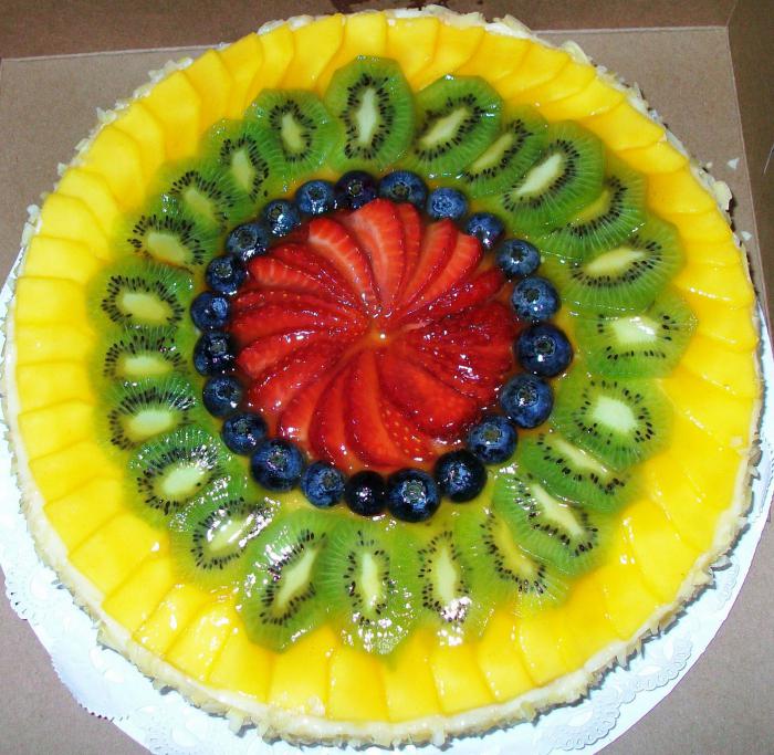 торт фруктовый с желе