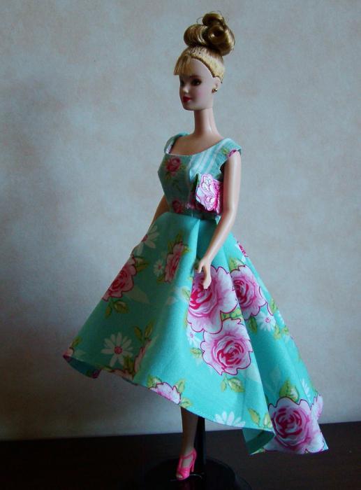 платье для куклы мастер класс