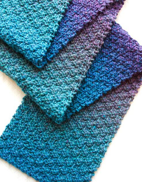 схема вязания шарфа спицами