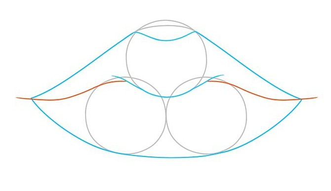 как рисовать губы поэтапно 
