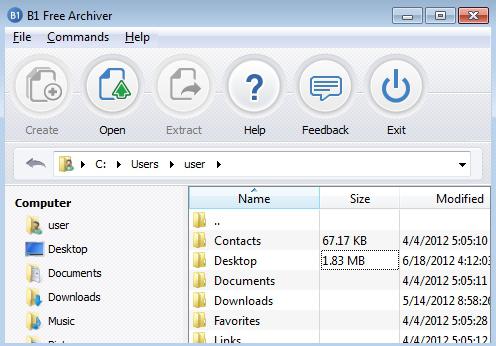 открытие файлов zip