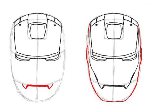рисунки железного человека карандашом 