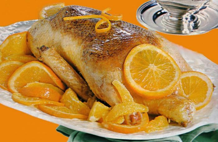 рецепт утка с апельсинами