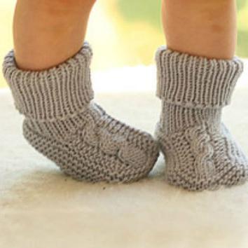 вязание носков для детей
