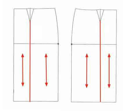 прямая юбка построение 