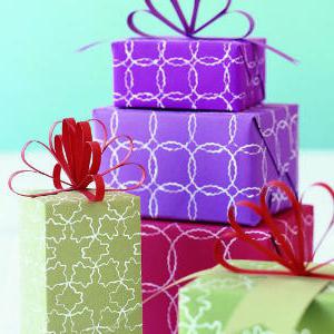 как упаковать подарок в подарочную бумагу 
