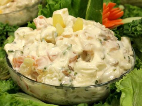 новые салаты с ананасом