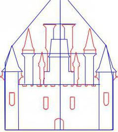 как нарисовать замок