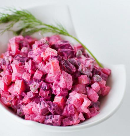 винегрет с селедкой и майонезом