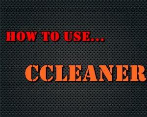 как пользоваться ccleaner