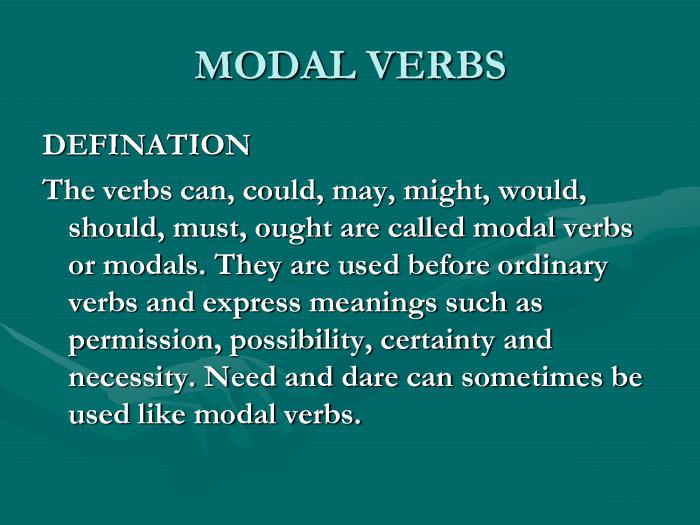 модальные глаголы в английском языке примеры с переводом