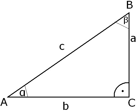 треугольник с углом 90 градусов