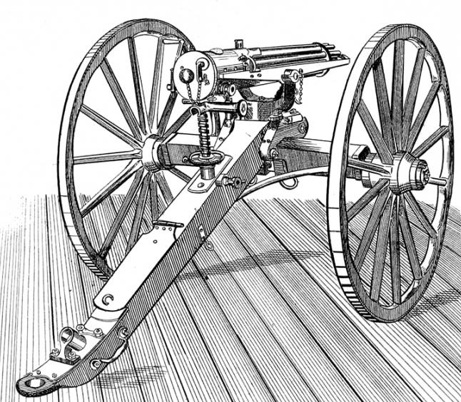Пулемет Гатлинга 1862