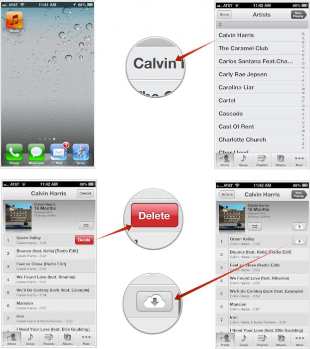 закачать музыку на iphone