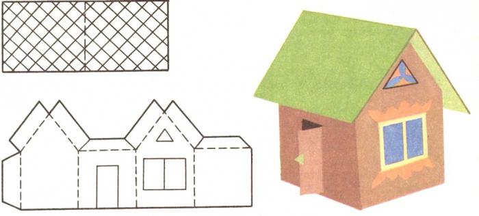 Как сделать дом из бумаги шаблоны