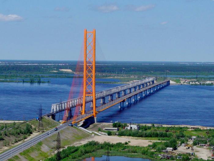 Уникальный вантовый Югорский мост