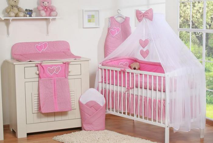 комплект для кроватки для новорожденных 7 предметов