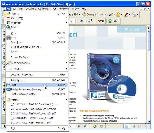 как из pdf сделать jpg в adobe reader