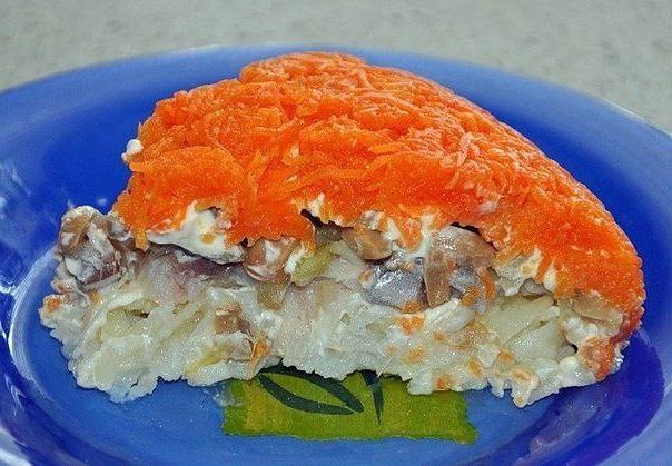 лисичка салат