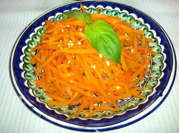 салат лисичка с корейской морковкой