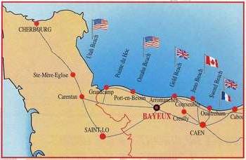 Место высадки в Нормандии 