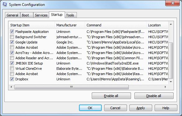 оптимизация работы компьютера 