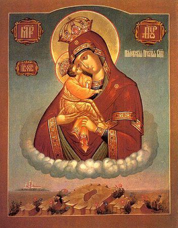 Икона Почаевской Божьей Матери, фото