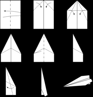 самолеты оригами схемы