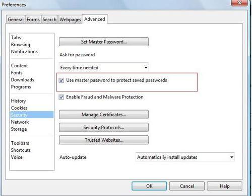 где в Опере хранятся пароли 