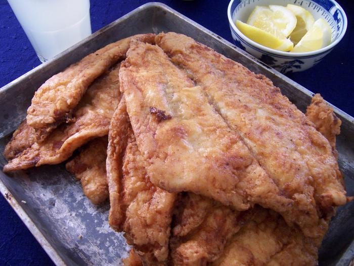 жареная камбала