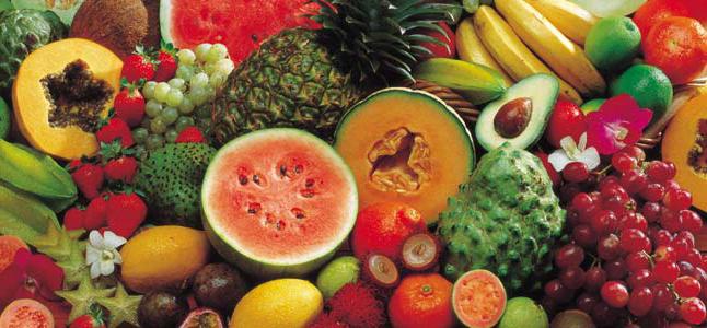 тропические фрукты
