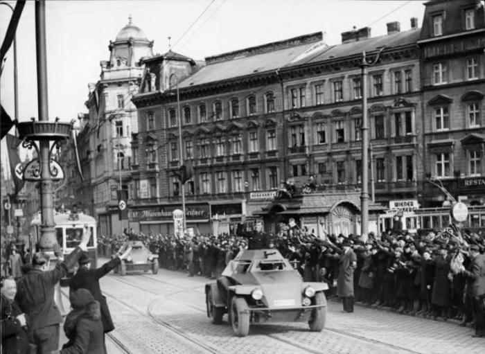 аншлюс Австрии нацистской Германией в 1938 году