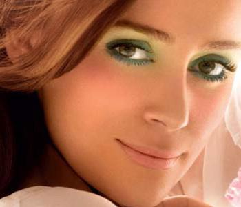 макияж с зелеными тенями для зеленых глаз