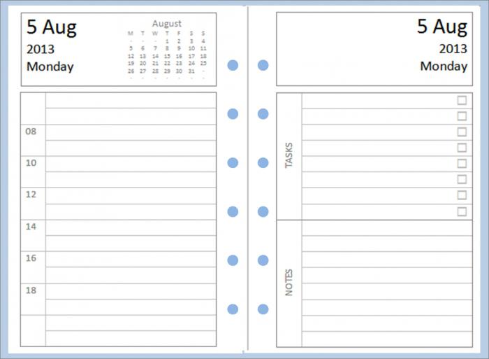 как сделать ежедневник