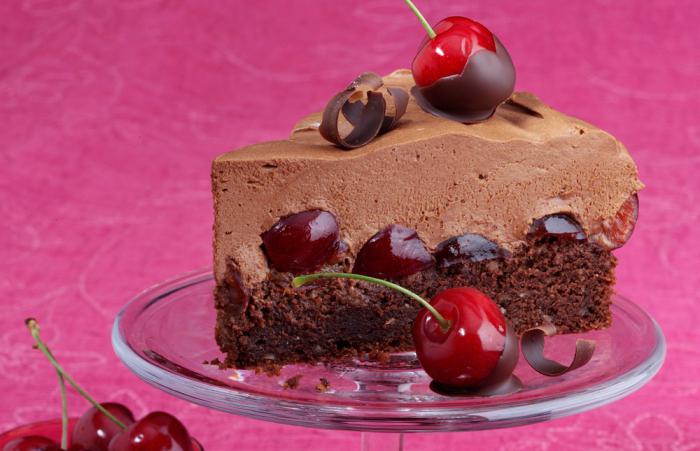 Шоколадный пирог с вишней - рецепт