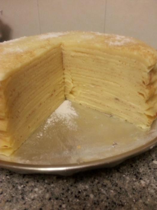 блинный торт с заварным кремом