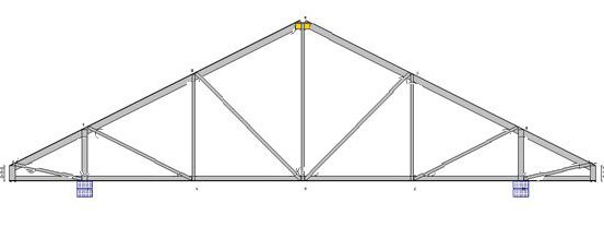 стропильные фермы металлические 