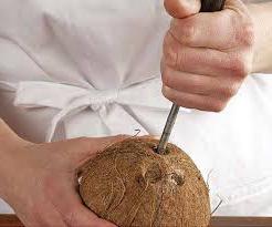 как правильно расколоть кокос