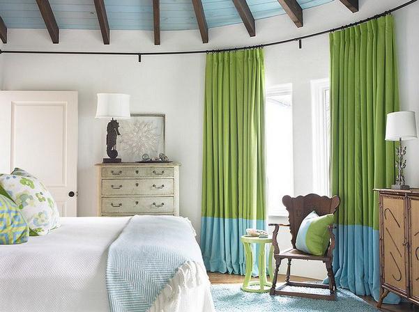 шторы для спальни в стиле прованс