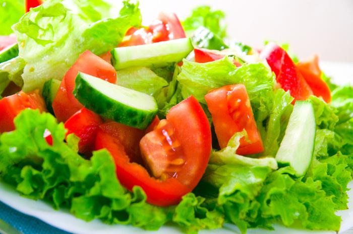Простые рецепты диетических салатов
