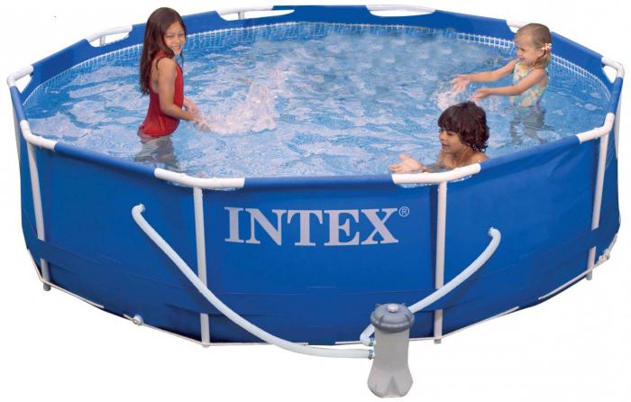 каркасный бассейн intex