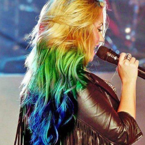 разноцветная краска для волос