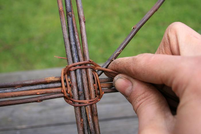 Плетение корзины из ивы своими руками.